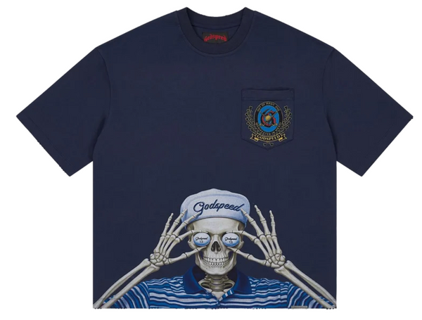 Godspeed Golf Days Pocket Tee Navy