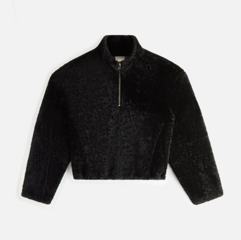 Kith Women Devyn Shearling Jacket Black