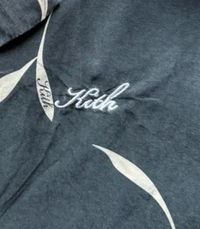 Kith Women Elena Palm Camp Shirt Serpentine Navy