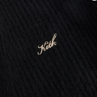Kith Women's Sydney Cropped Plush Rib Cardigan 'Black' Size Large