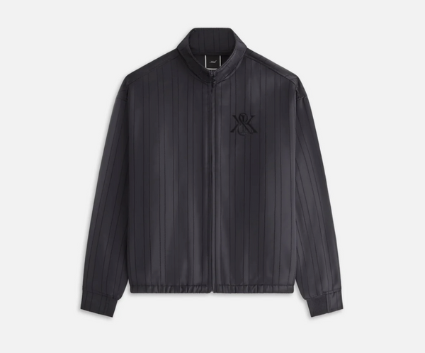 Kith Women's Wrenley Satin Crest Track Jacket - Blk SMALL MSRP: $210