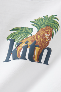Kith Kids Novelty Lion Graphic T-Shirt 'White' Size Large