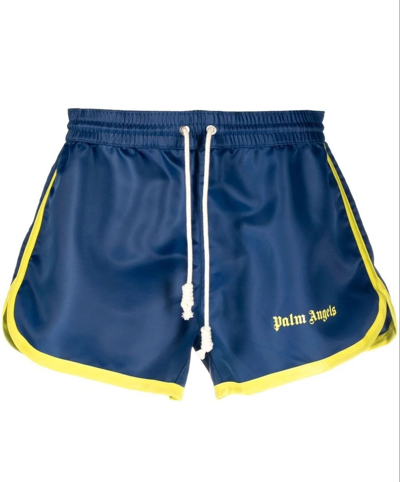 Palm Angels Miami Shorts 'Blue Vibrant Yellow' Size XXL