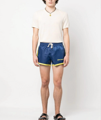 Palm Angels Miami Shorts 'Blue Vibrant Yellow' Size XXL