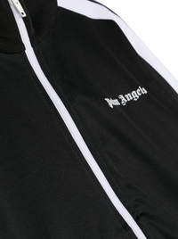 Palm Angels Kids Full-Zip Track Jacket 'Black/White' Size 10