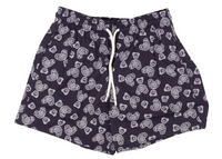 Palm Angels X Vilebrequin Kids Bear Logo Paisley Swim Shorts 'Navy' Size 12