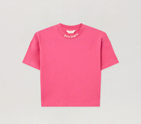 Palm Angels Girls Classic Overlogo T-Shirt 'Fuchsia Pink/White' Size 6