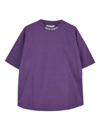 Palm Angels Kids Classic Overlogo T-Shirt 'Purple/White' Size 4