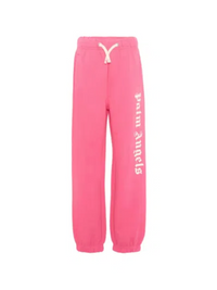 Palm Angels Girls Classic Overlogo Sweatpant 'Fuchsia/White' Size 8