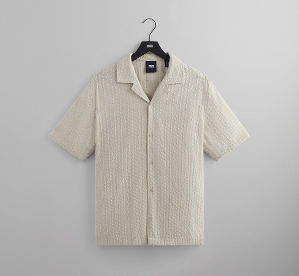 Kith Men's Embroidered Voile Thompson Camp Collar Shirt 'Hallow' Size Medium