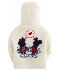 Kith X Disney Kids Mickey & Friends Sherpa Hoodie 'Sandrift' Size XS