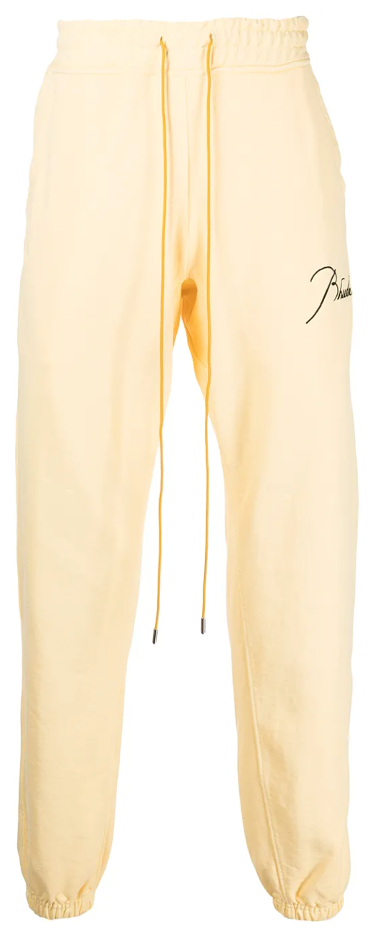 Rhude Pastel Yellow Sweatpants