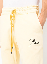 Rhude Pastel Yellow Sweatpants