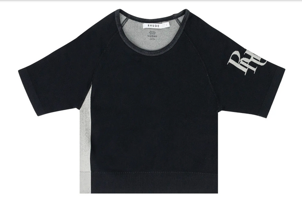 Rhude Core Techknit Top 'Black/Grey' Size Large
