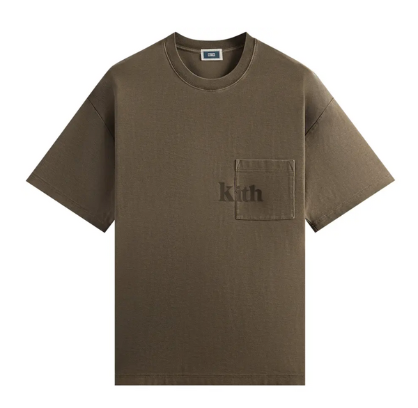 Kith Short Sleeve Quinn Tee Ladder Brown