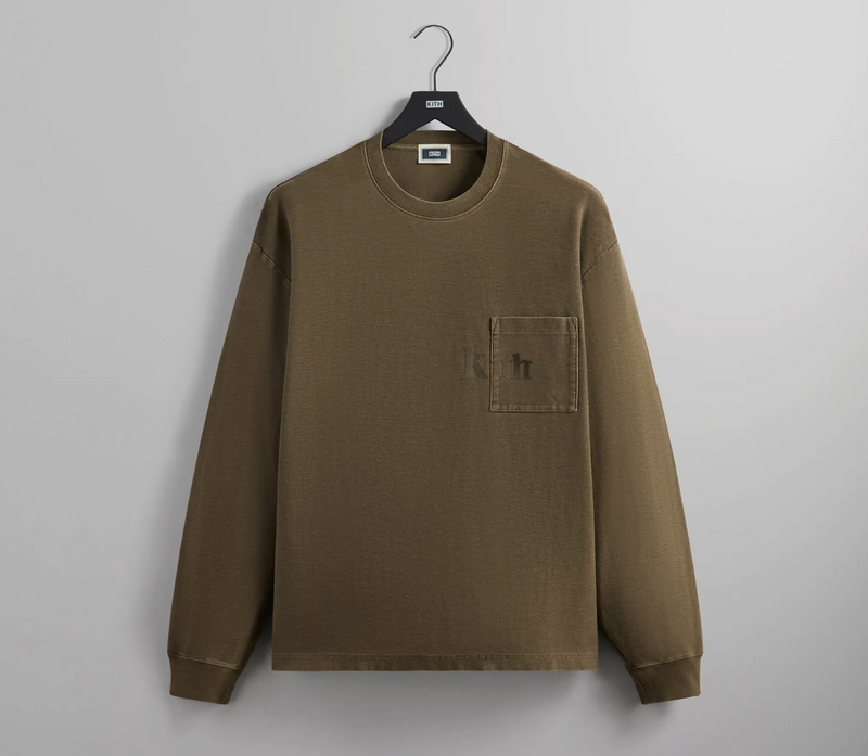 Kith Long Sleeve Quinn T-Shirt 'Java' Size XS