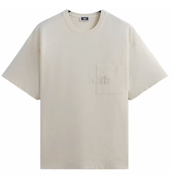 Kith Short Sleeve Quinn Tee Sandrift Off White