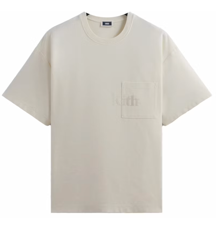 Kith Short Sleeve Quinn Tee Sandrift Off White