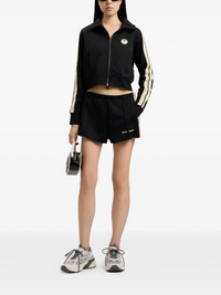 Palm Angels Women's Track Hot Shorts 'Black/White' Size Medium