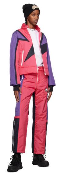 Palm Angels Thunderbolt Ski Jacket Fuchsia Blue