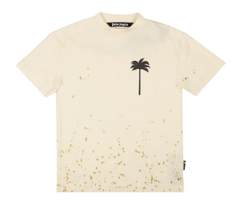 Palm Angels PXP Painted Fitted Tee Butter Purple Womens