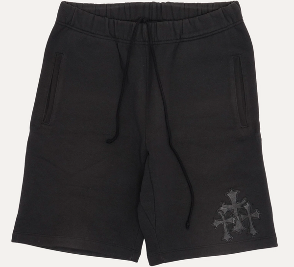 Chrome Hearts Triple Cross Leather Patch Sweatshorts