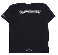 Chrome Hearts 'Black' Scroll Logo Pocket Short Sleeve Tee