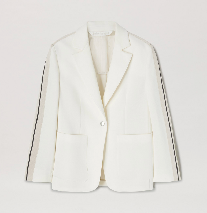 Palm Angels Women's Track Blazer Suit Jacket 'Off-White' Size 44