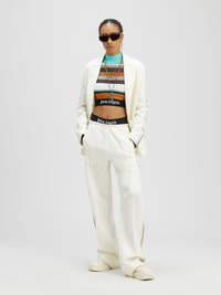 Palm Angels Women's Track Blazer Suit Jacket 'Off-White' Size 44