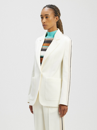 Palm Angels Women's Track Blazer Suit Jacket 'Off-White' Size 44