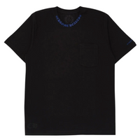 Chrome Hearst Neck Logo Pocket Short Sleeve Tee Shirt Black Blue