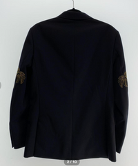 Palm Angels Embroidered Palm Sleeve Suit Jacket 'Navy Blue/Black' Size 50