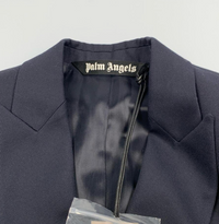 Palm Angels Embroidered Palm Sleeve Suit Jacket 'Navy Blue/Black' Size 50