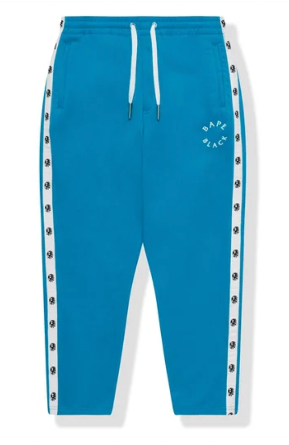 Bape Black Blue Track Pants