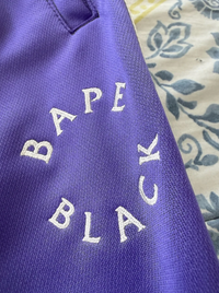 Bape Black Purple Track Pants