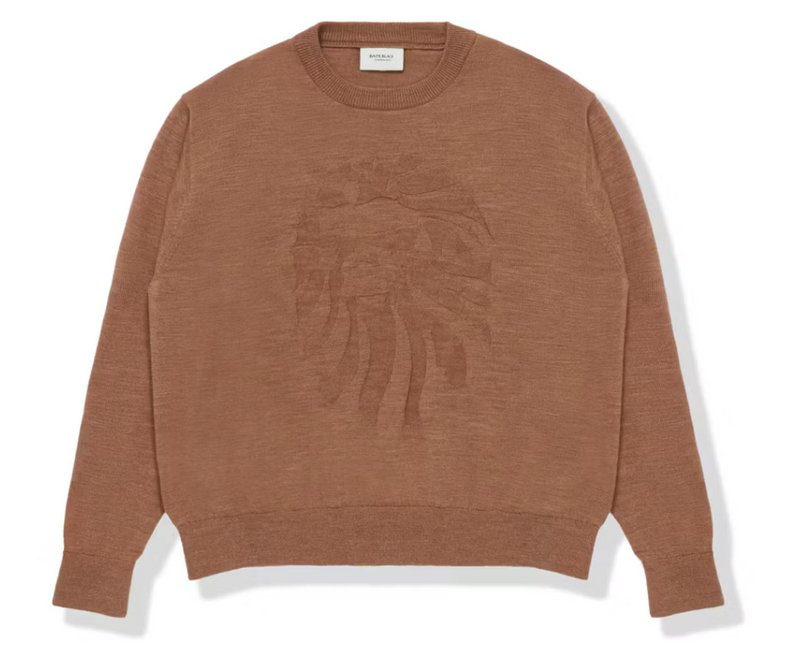 Bape Black Ape Head Pullover Knit Brown