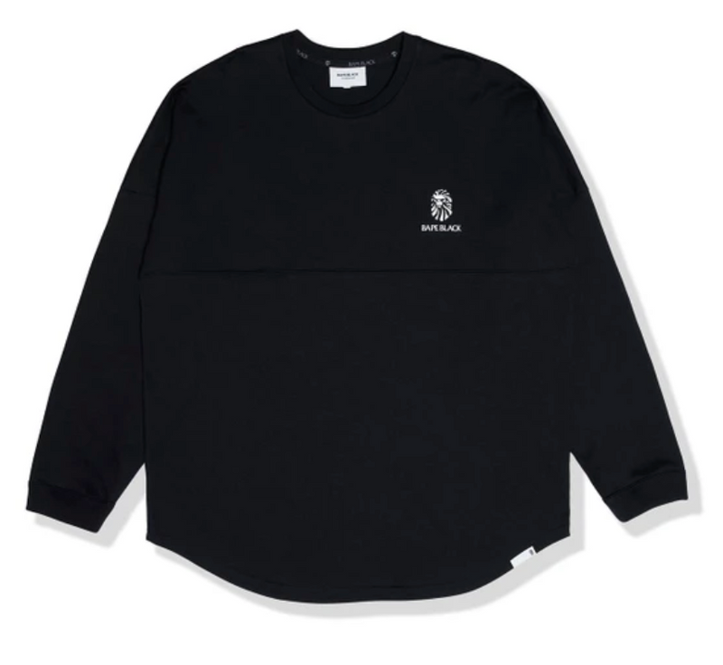 Bape Black Rainbow Logo Long Sleeve Tee Black