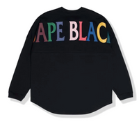 Bape Black Rainbow Logo Long Sleeve Tee Black