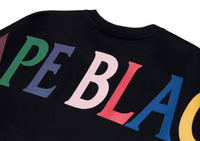 Bape Black Rainbow Logo Long Sleeve Tee Black
