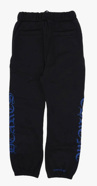 Chrome Hearts Horseshoe Logo Sweatpants 'Black/Blue' Size XL