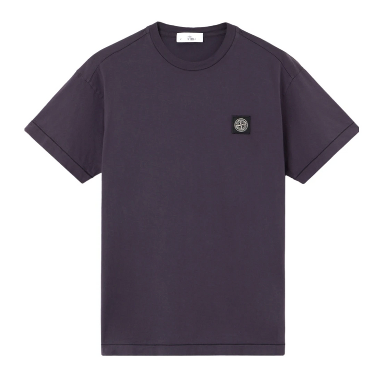 Stone Island Logo Patch Crewneck T-Shirt Dark Blue