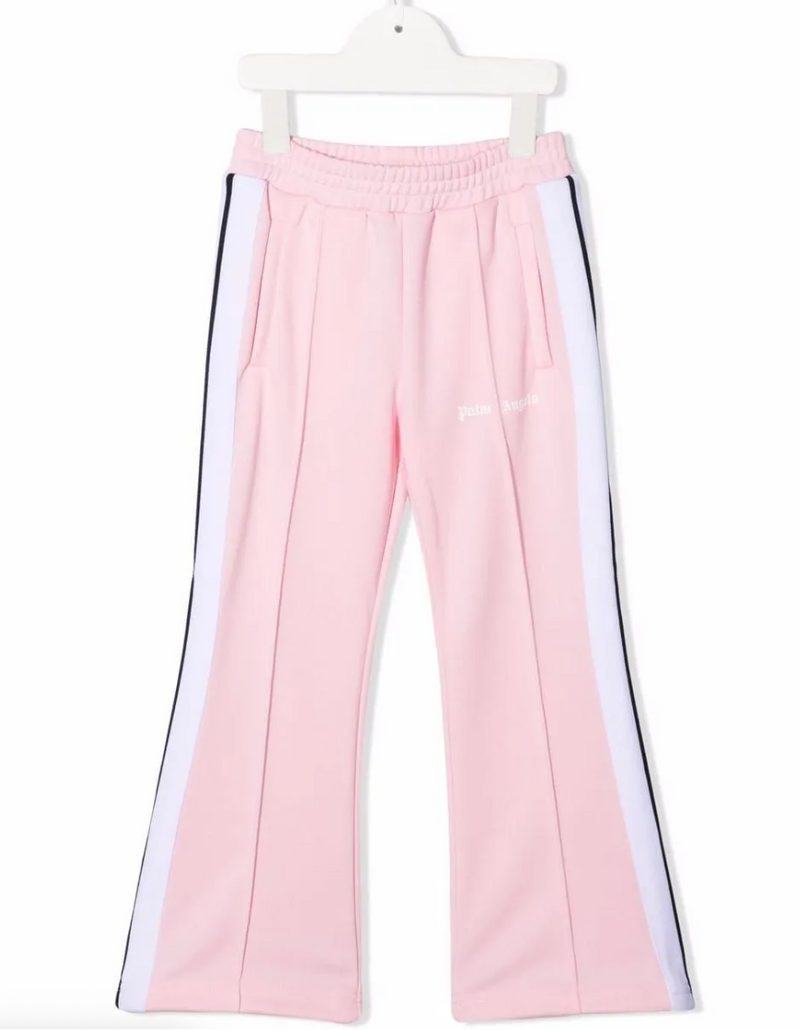 Palm Angels Girls Flaire Track Pants 'Pink/White' Size 10