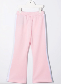 Palm Angels Girls Flaire Track Pants 'Pink/White' Size 10