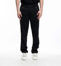 Palm Angels Men's Monogram Studded Track Pants 'Black/Silver' Size Small