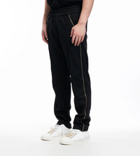Palm Angels Men's Monogram Studded Track Pants 'Black/Silver' Size Small
