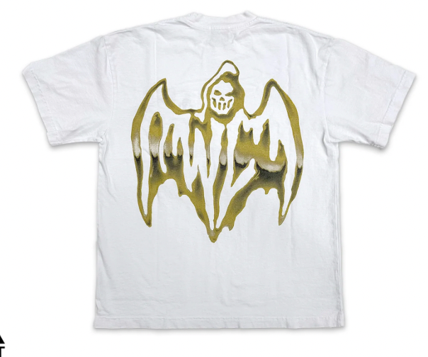 NEW Warren Lotas 'Gold Bat Logo' White T-Shirt MD