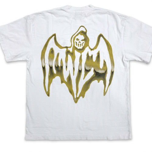 NEW Warren Lotas 'Gold Bat Logo' White T-Shirt MD