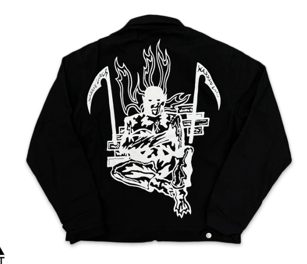 NEW Warren Lotas Exclusive 'Masked Demon' Work Jacket Black XXL