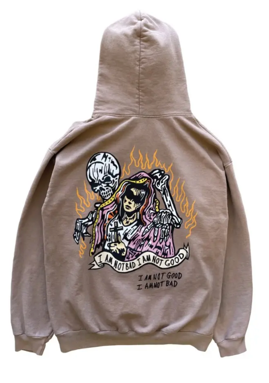 Warren Lotas X Streetwear Collab Exclusive 'Not Bad' Hoodie Brown XXL NEW