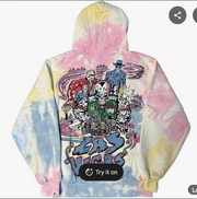 NEW Warren Lotas Las Vegas 'All In' Tie Dye Pullover Hoodie SM